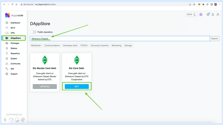 Install Core Geth Mainnet.